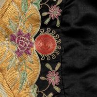 A Set of Chinese Navy Ground Embroidered Silk 'Crane' Jacket and Matching Pants, 19th Century 清晚期 石青地盤金綉團鶴紋女褂褲一套