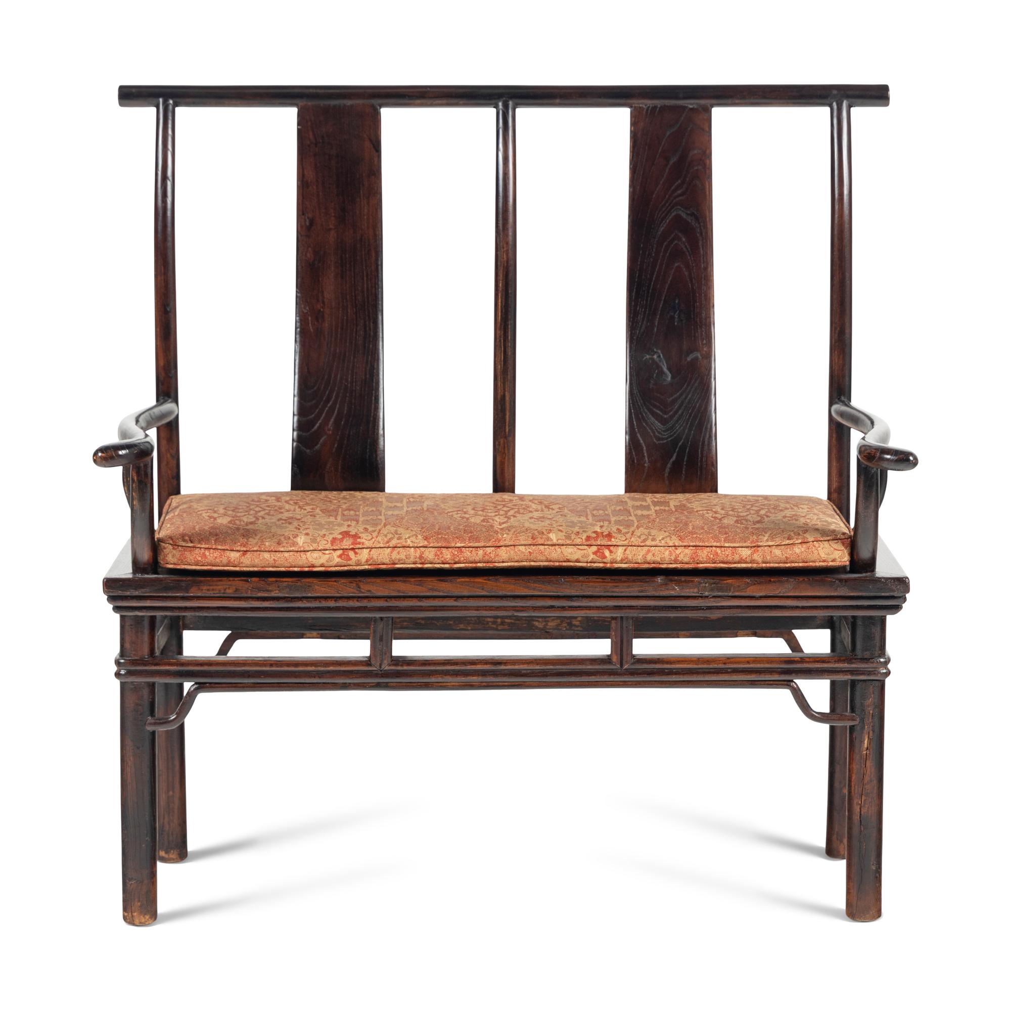 A Chinese Hardwood Bench