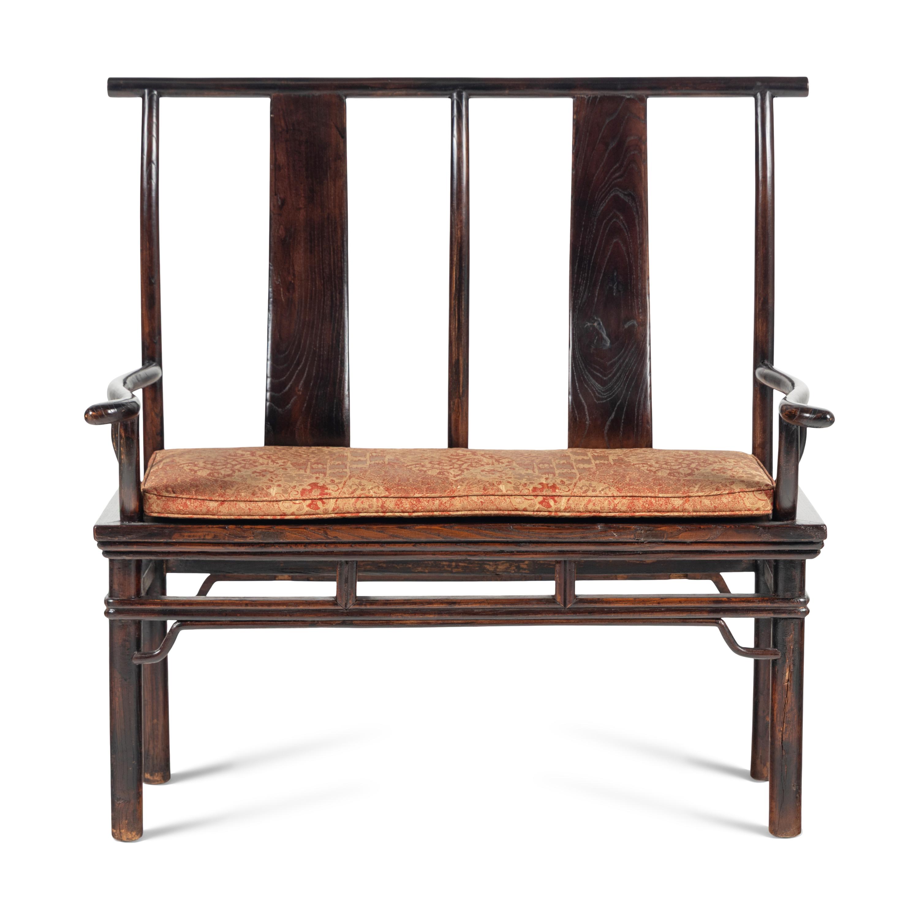 A Chinese Hardwood Bench