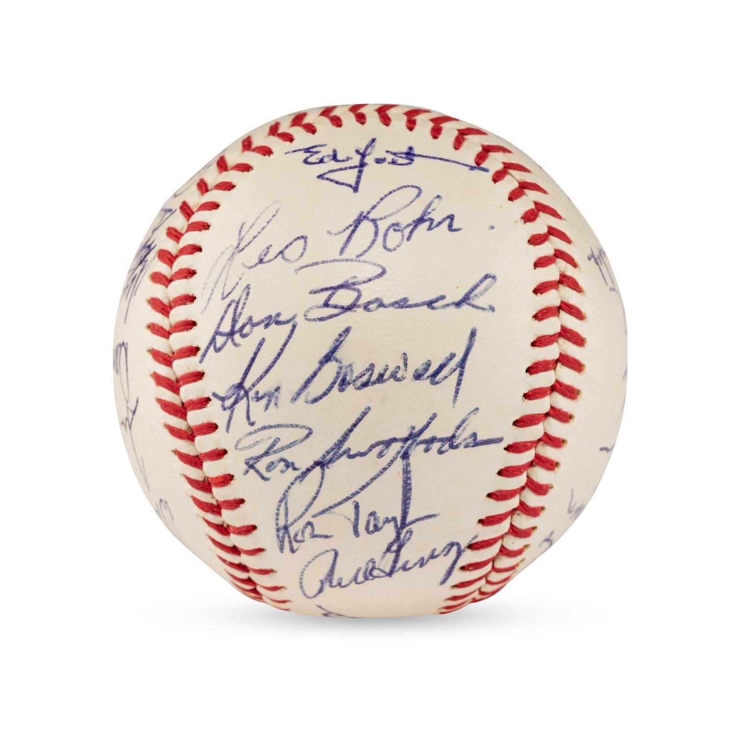 A 1968 New York Mets Team Signed Autograph Baseball Featuring Nolan Ryan and Tom Seaver (Beckett Authentication Services)