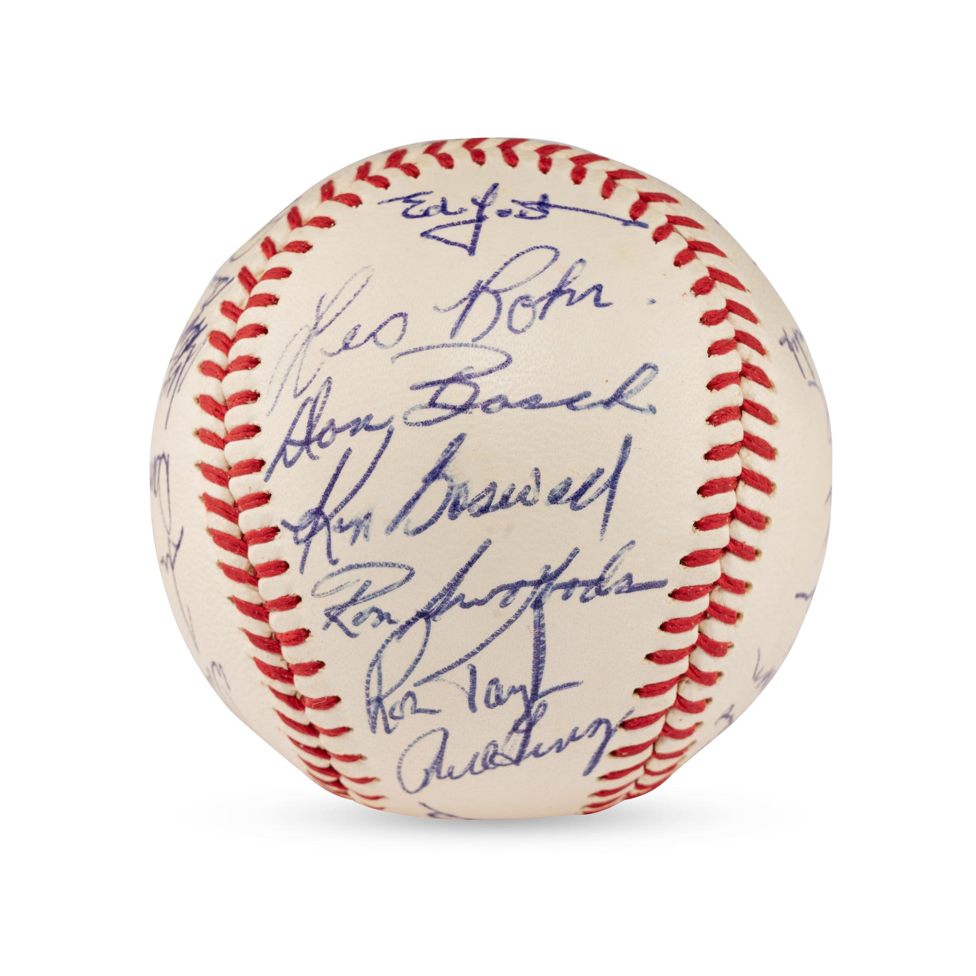 A 1968 New York Mets Team Signed Autograph Baseball Featuring Nolan Ryan and Tom Seaver (Beckett Authentication Services)