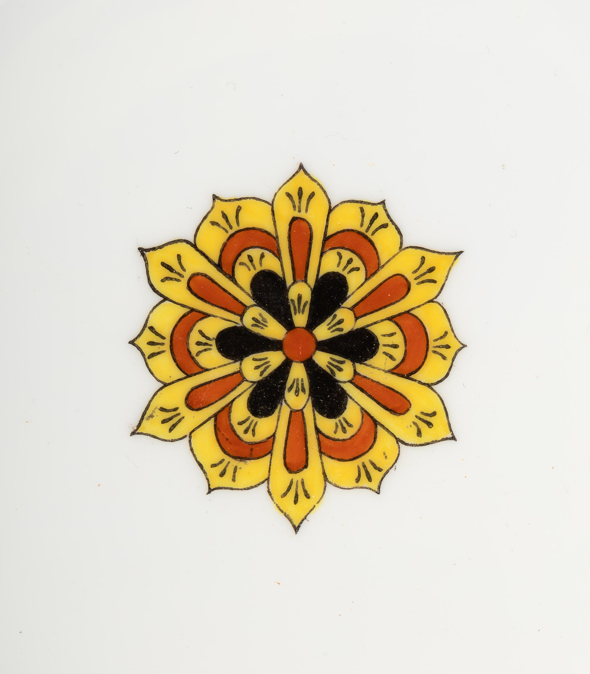 A Set of Six Kornilov Bros. Porcelain Dessert Plates