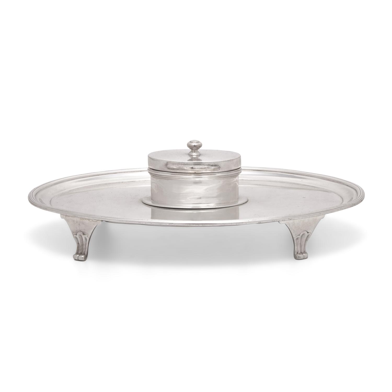 An Irish George III Sterling Silver Inkstand