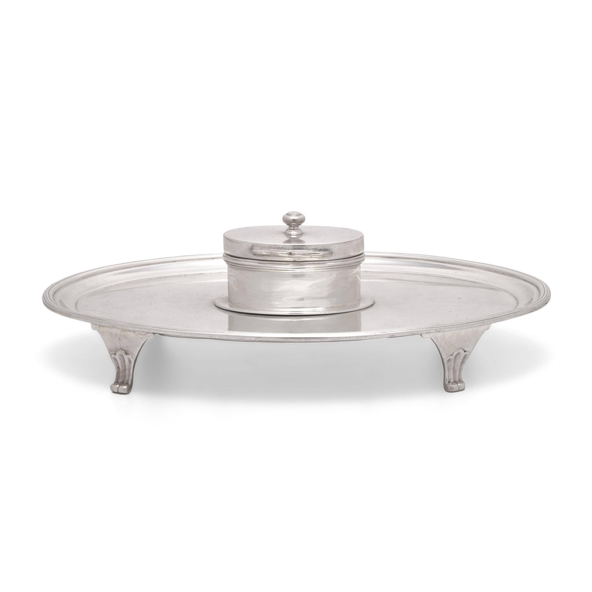 An Irish George III Sterling Silver Inkstand