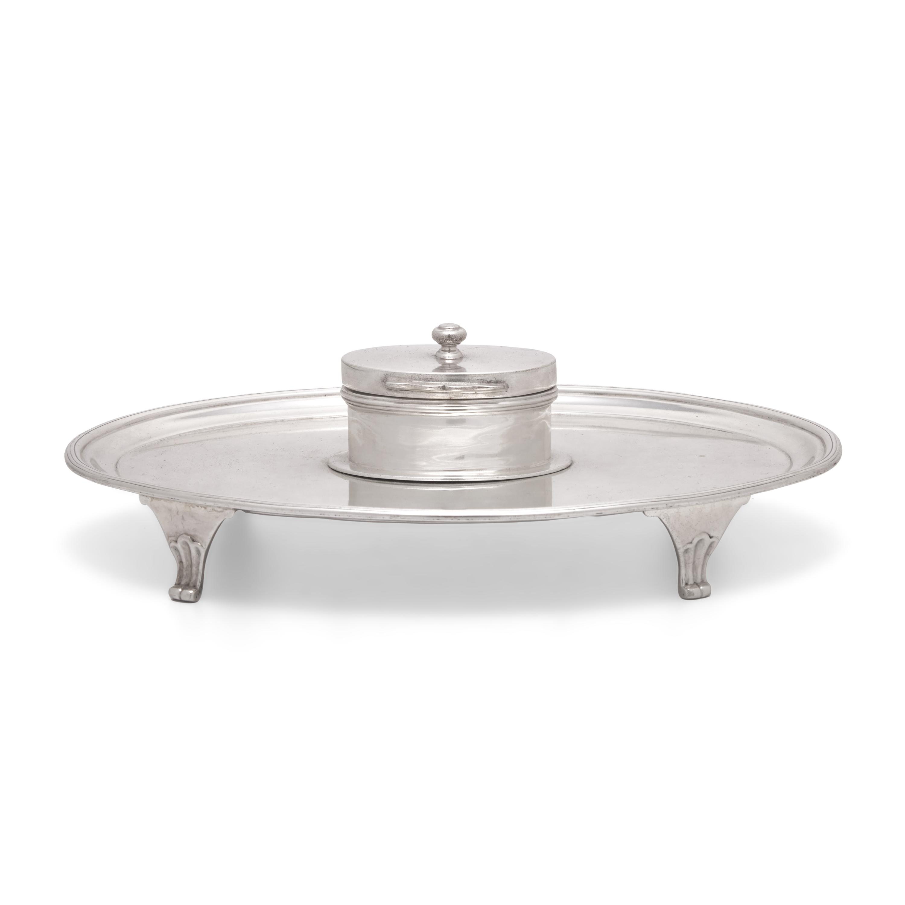 An Irish George III Sterling Silver Inkstand