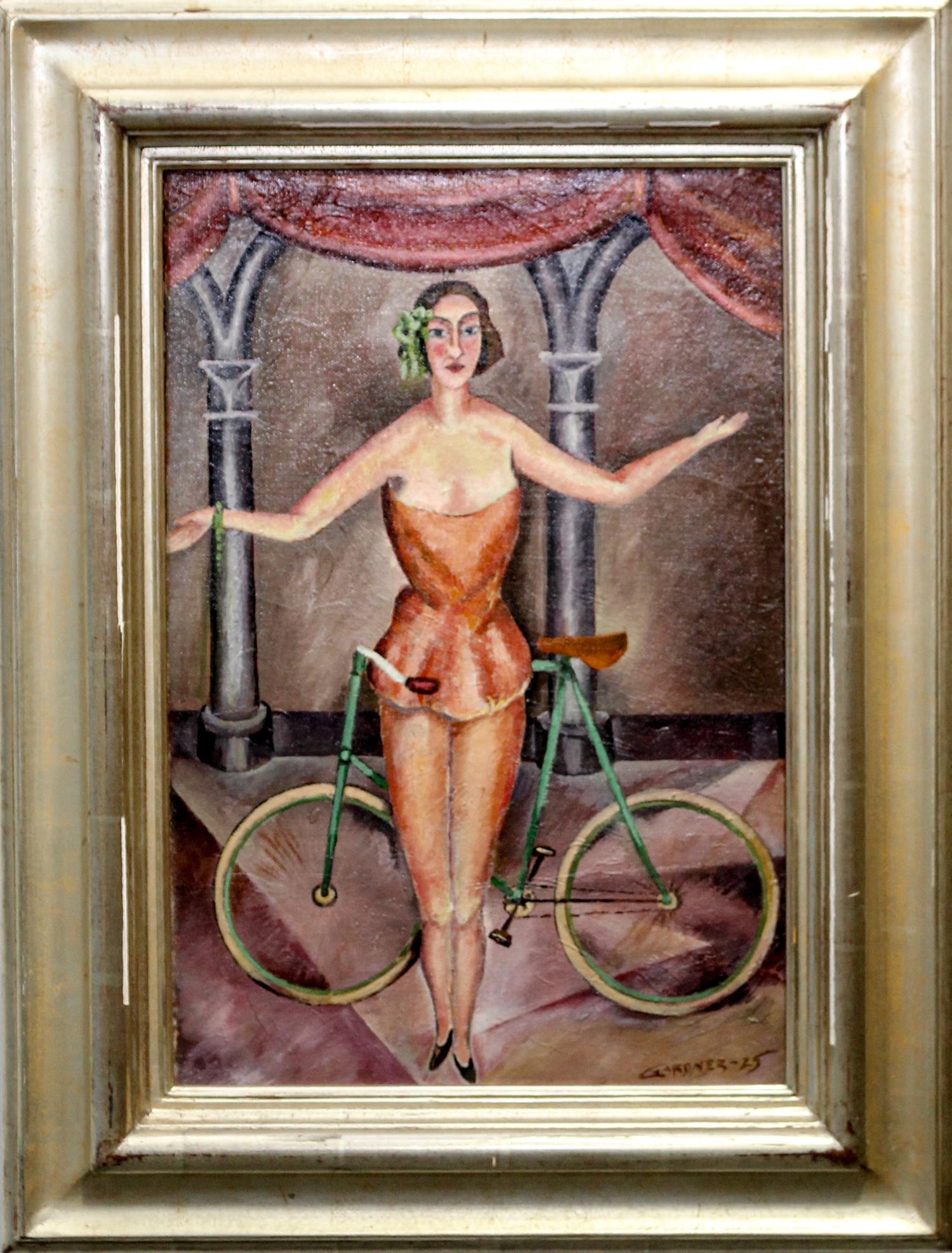 Fred Gardner, (American, 1880-1952), Acrobat with Bicycle, 1925