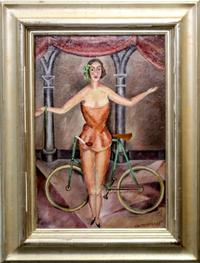 Fred Gardner, (American, 1880-1952), Acrobat with Bicycle, 1925