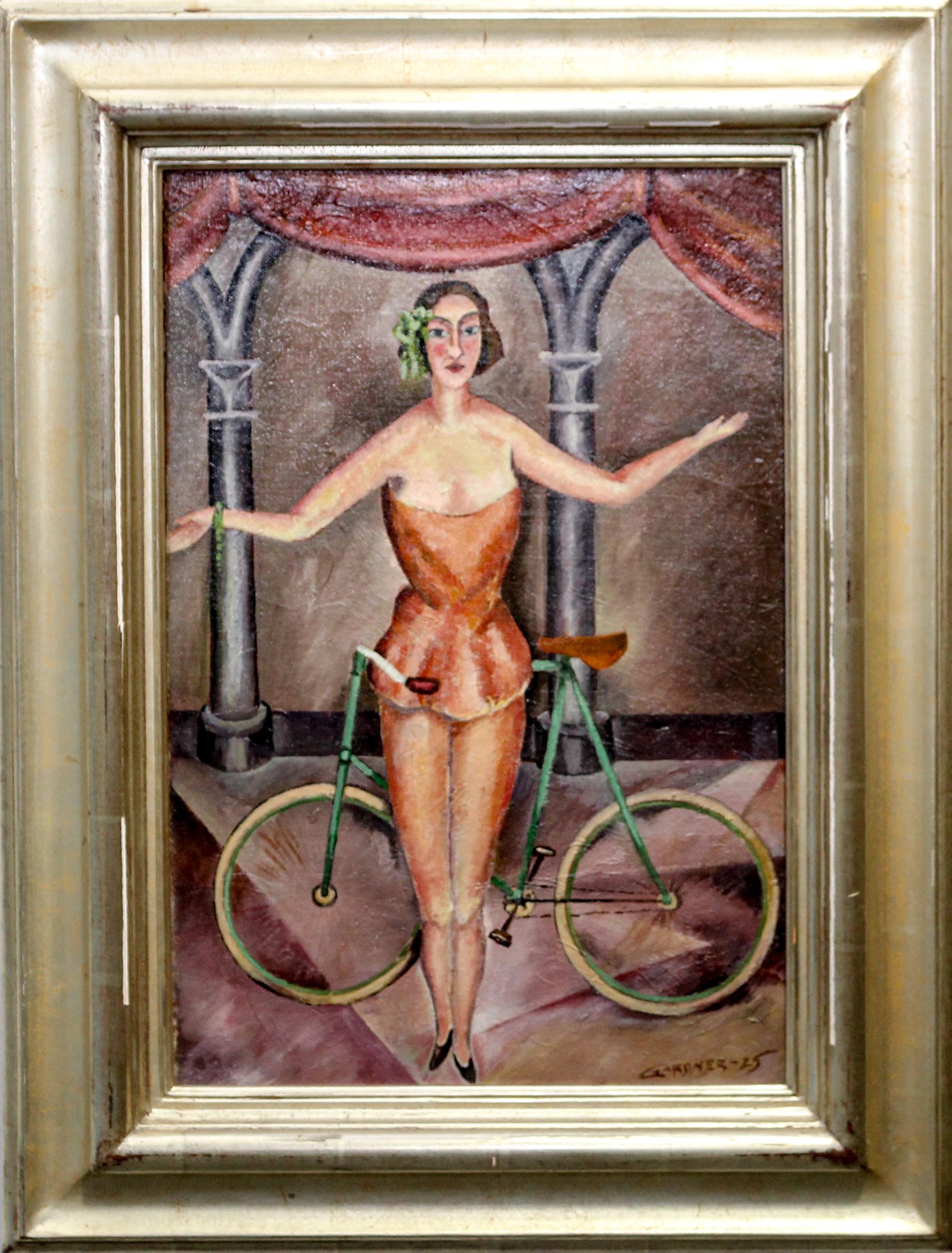 Fred Gardner, (American, 1880-1952), Acrobat with Bicycle, 1925