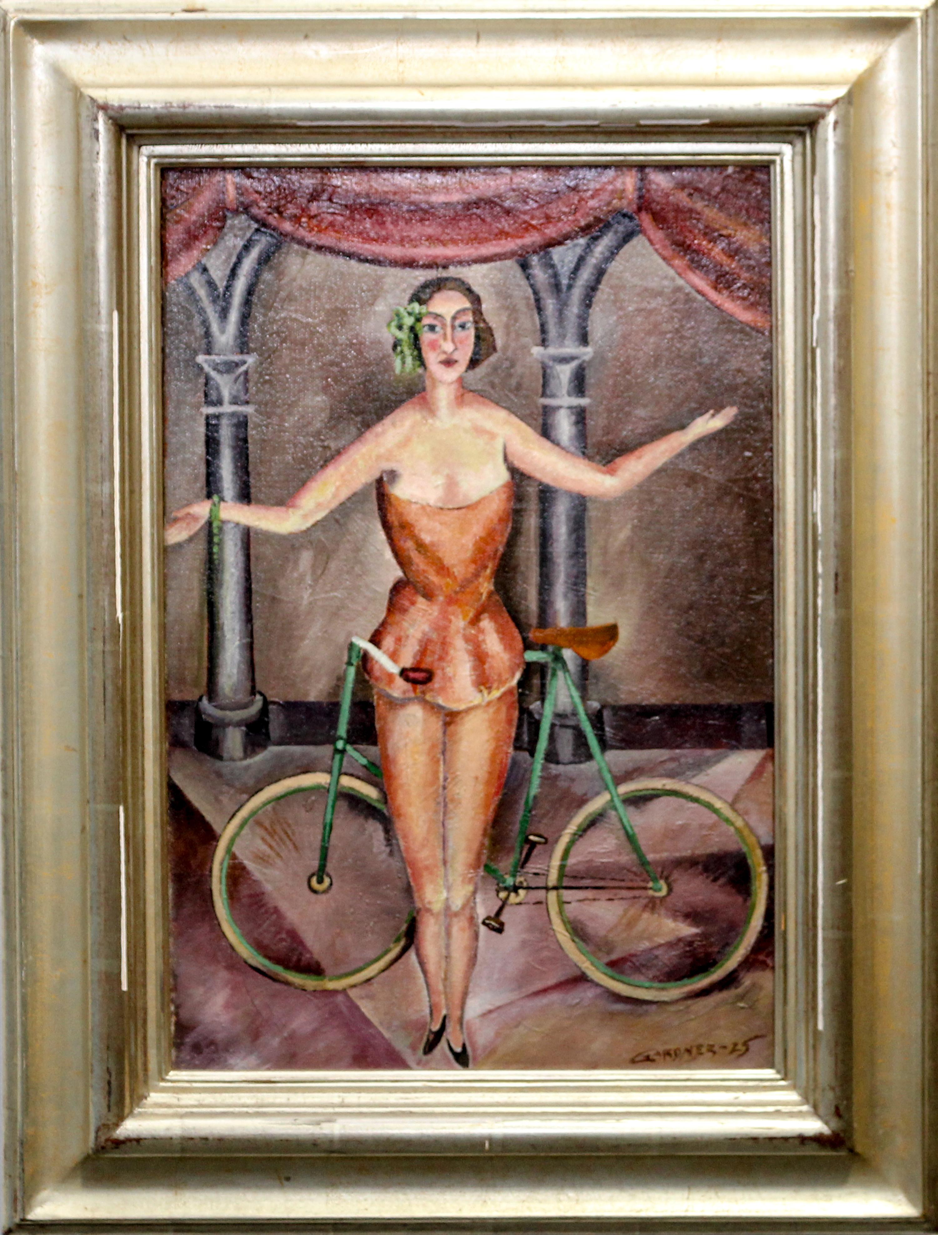 Fred Gardner, (American, 1880-1952), Acrobat with Bicycle, 1925
