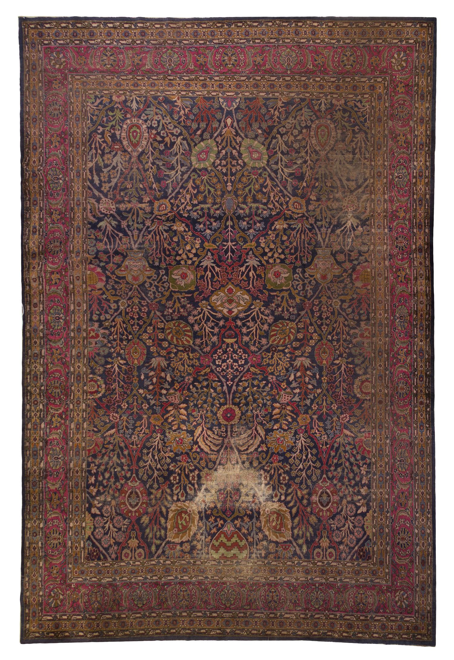 An Isfahan Wool Rug, 13 feet 6 inches x 11 feet 2 inches.