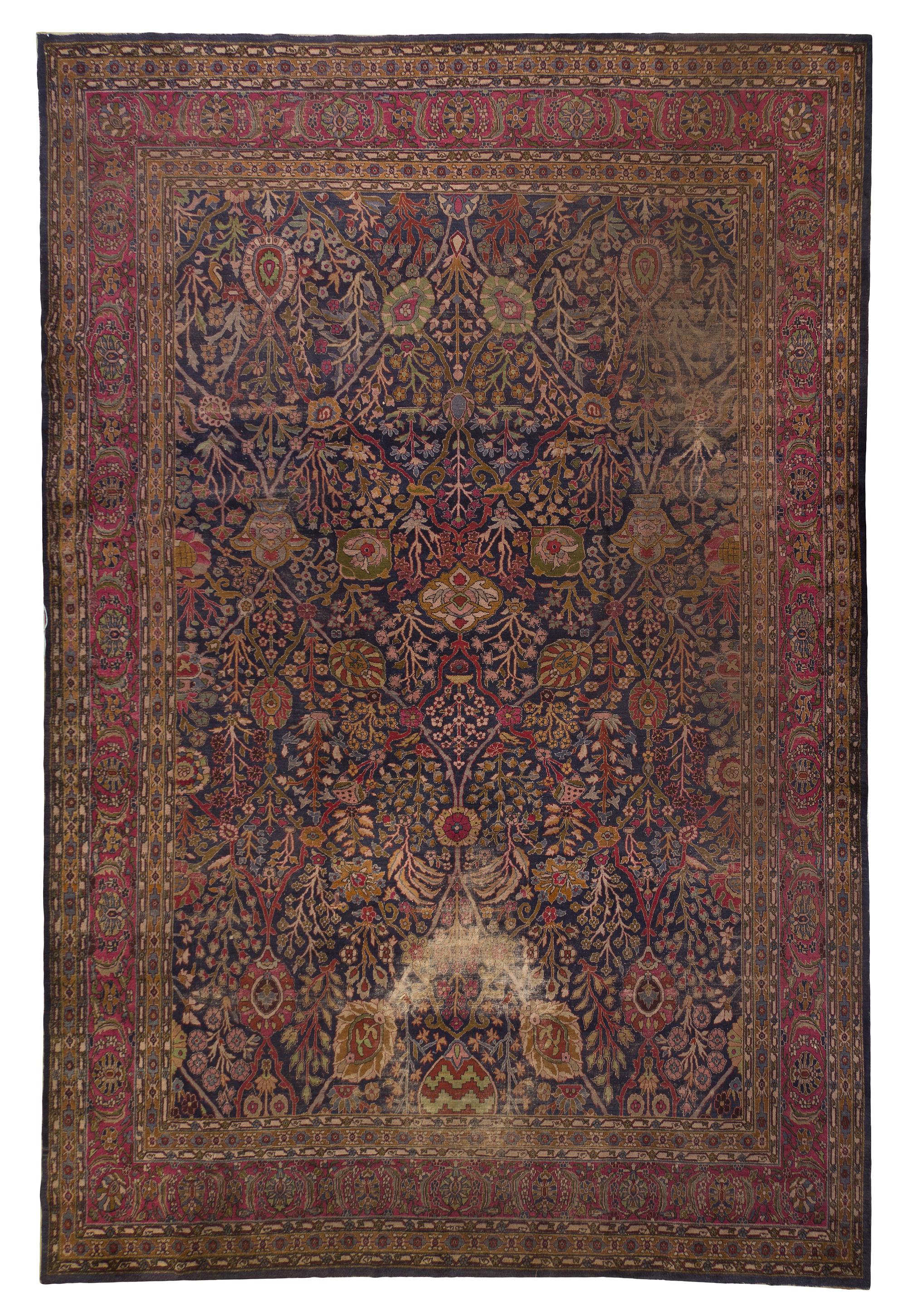 An Isfahan Wool Rug, 13 feet 6 inches x 11 feet 2 inches.