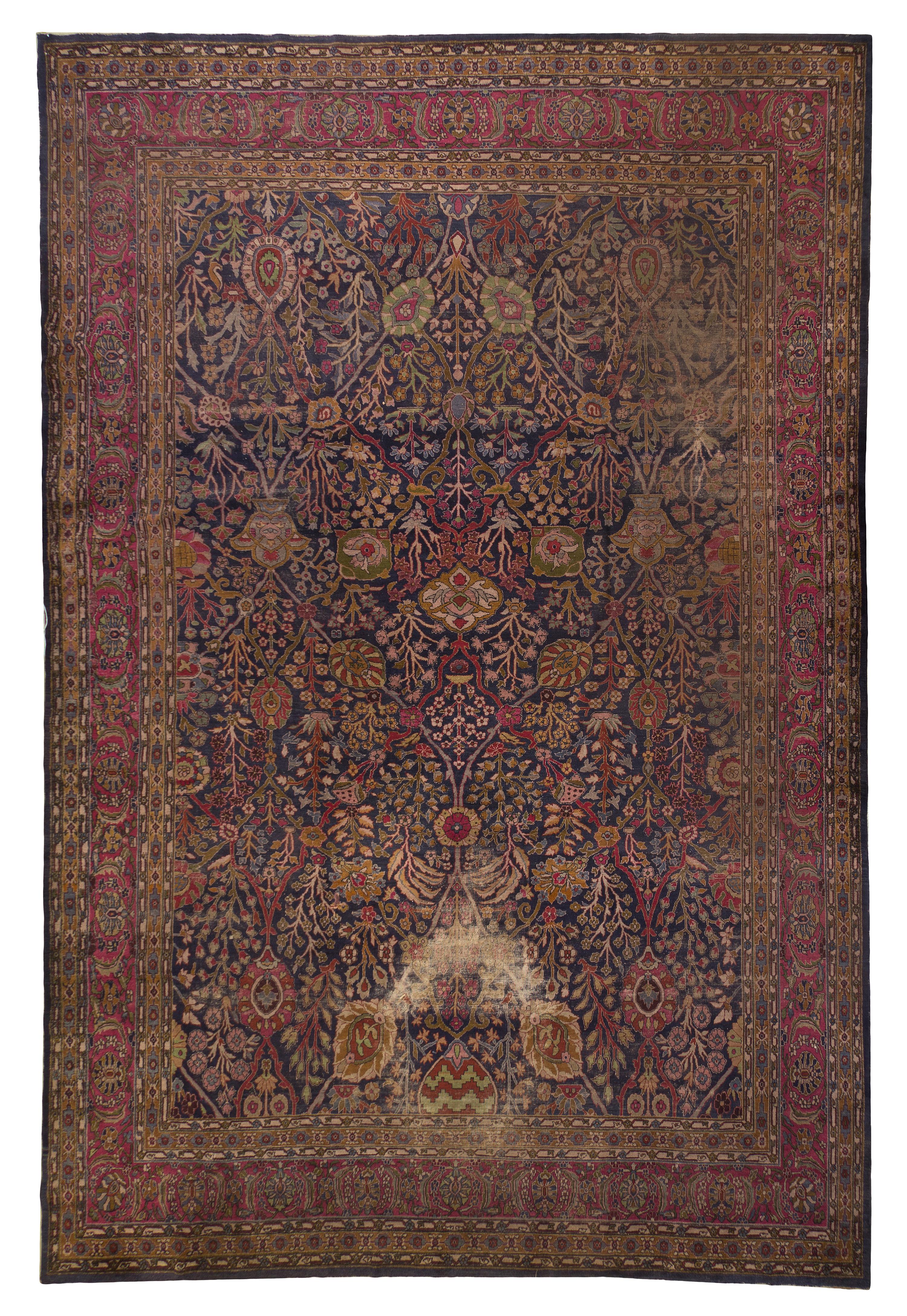An Isfahan Wool Rug, 13 feet 6 inches x 11 feet 2 inches.