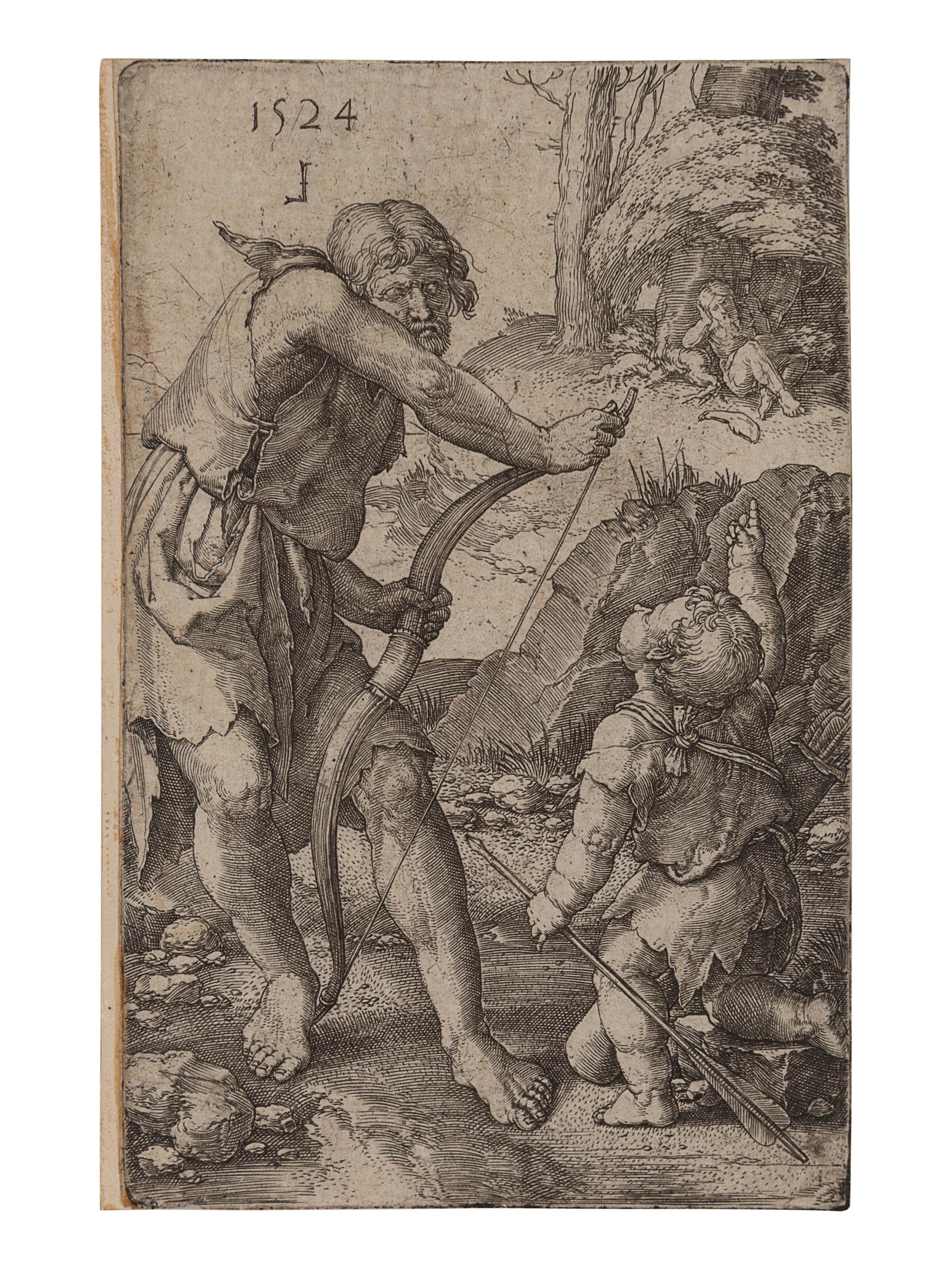 Three Soldiers and the Dog (together with three old master engravings)
