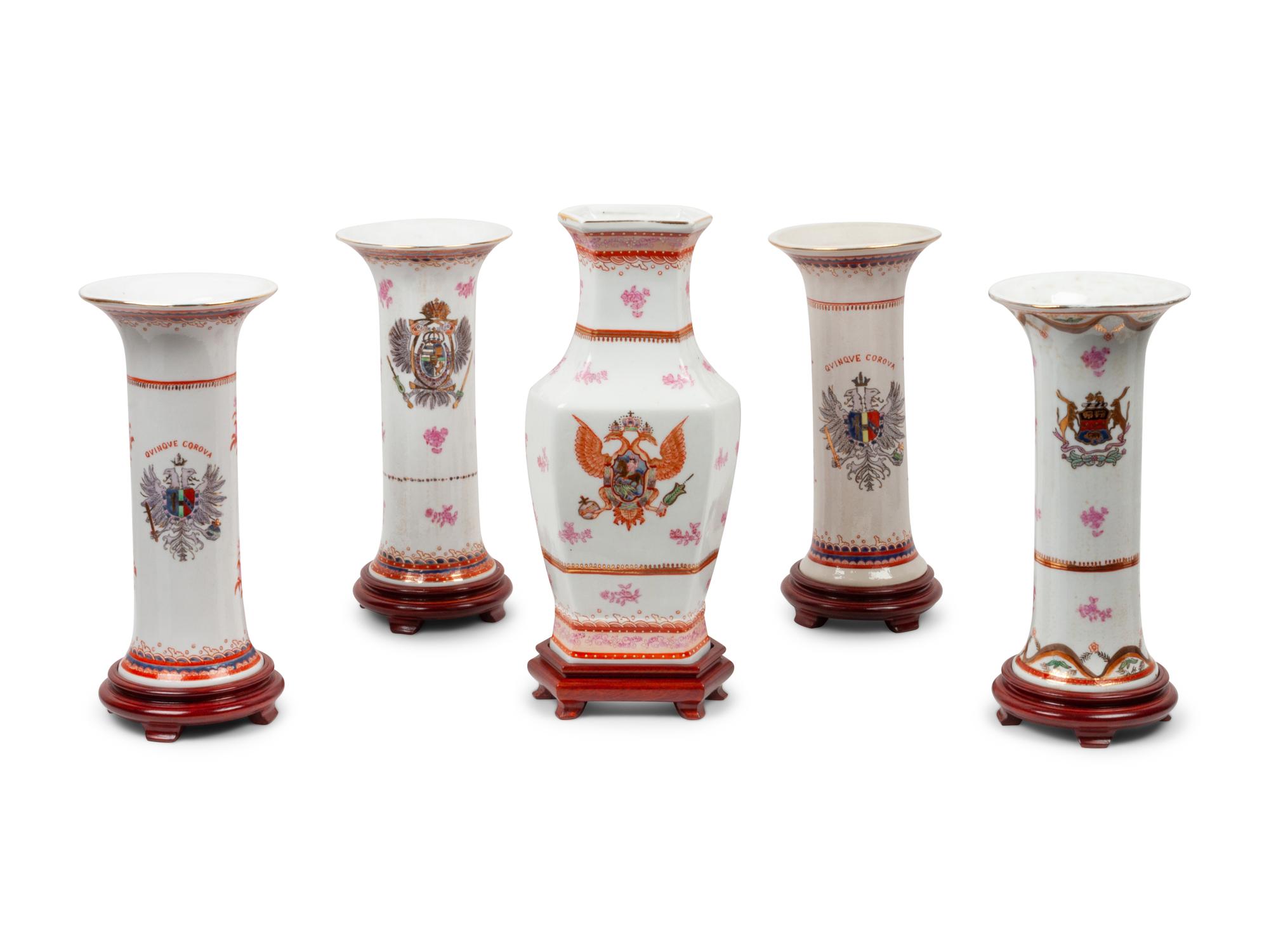 A Group of Samson and Mottahedeh Porcelain Articles in the Chinese Export Taste