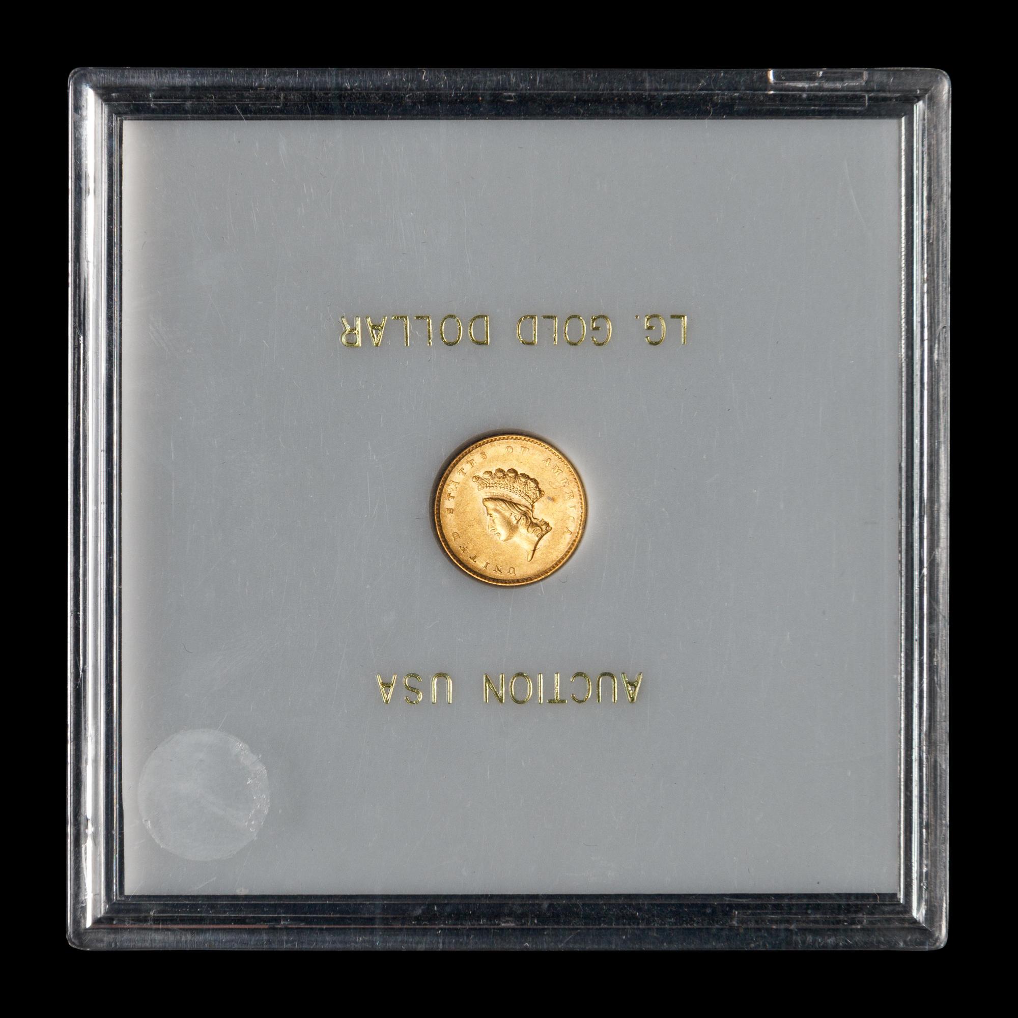 An 1855 Indian Princess $1 Gold Coin