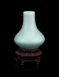 A Chinese Celadon Glazed Porcelain Vase