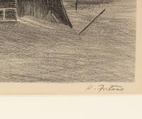 Surrealist Landscape and Abandoned Car (two works)