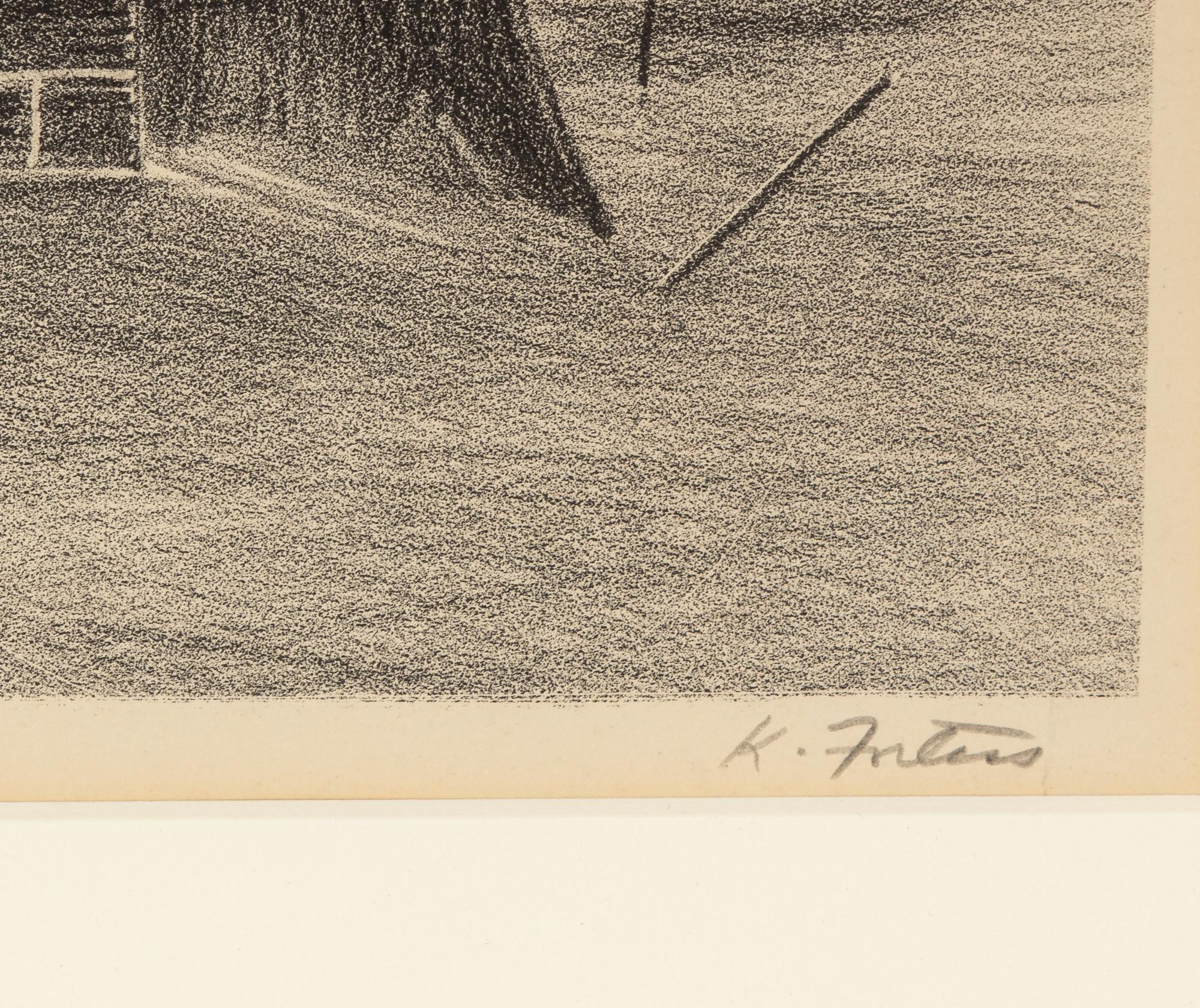 Surrealist Landscape and Abandoned Car (two works)