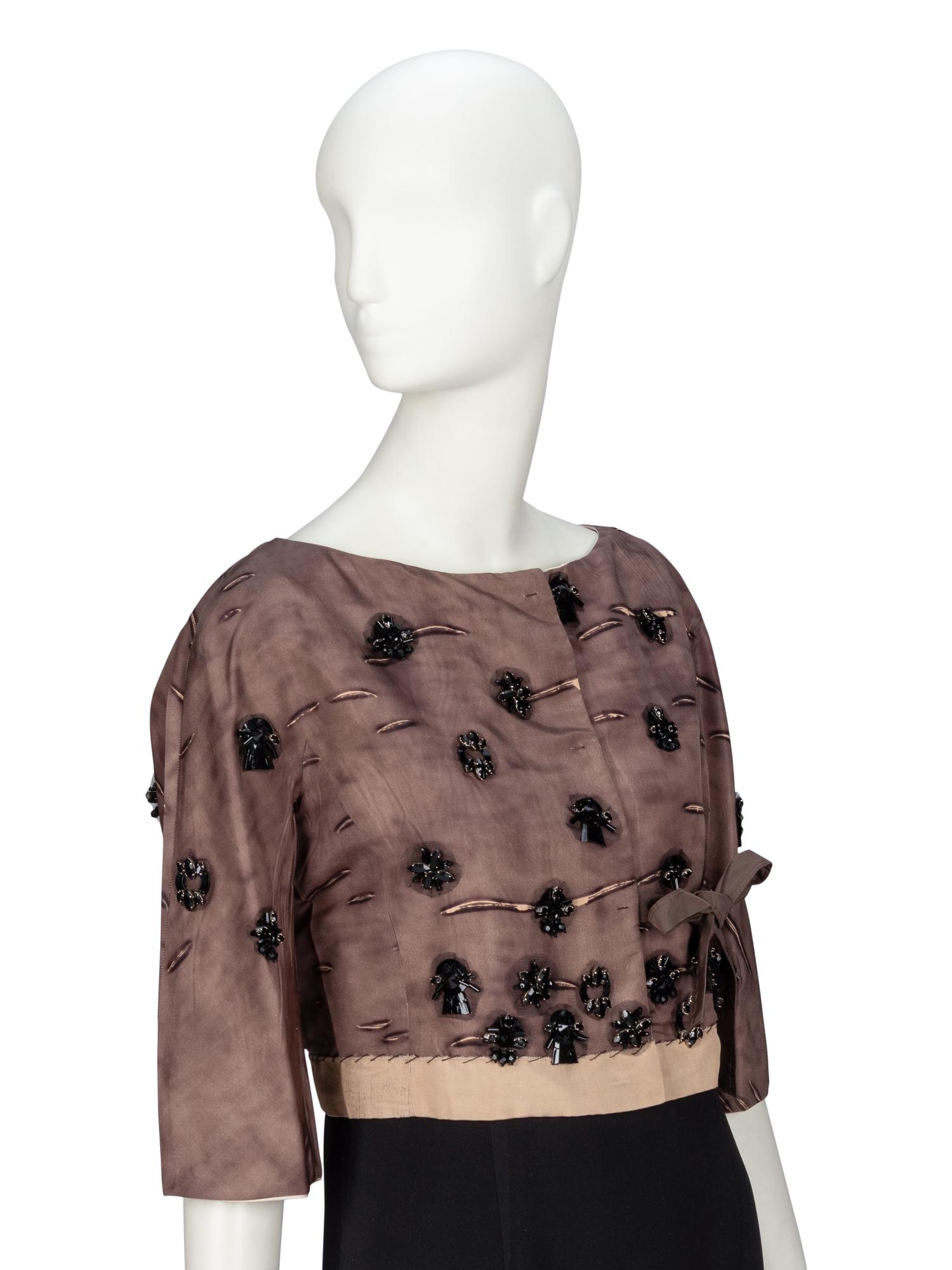 Prada, Embellished Silk Jacket