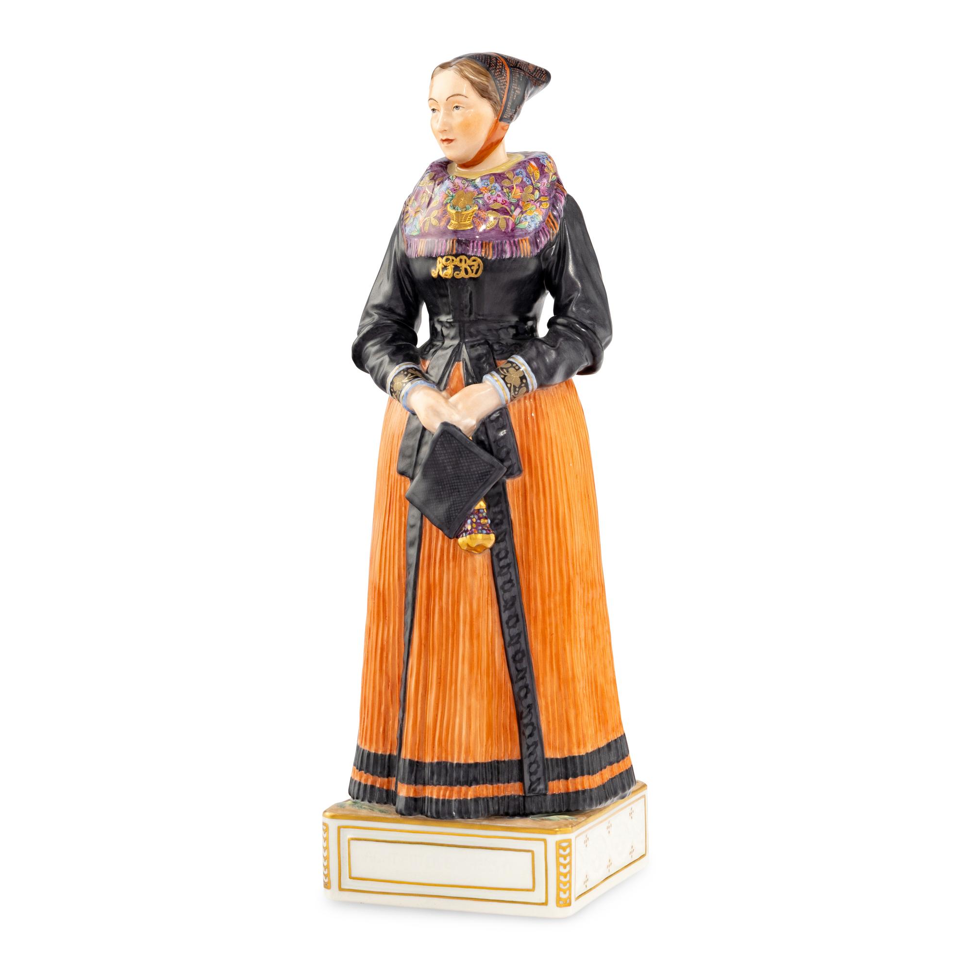 A Royal Copenhagen Acht-Pitter Bacher's Daughter Porcelain Figure