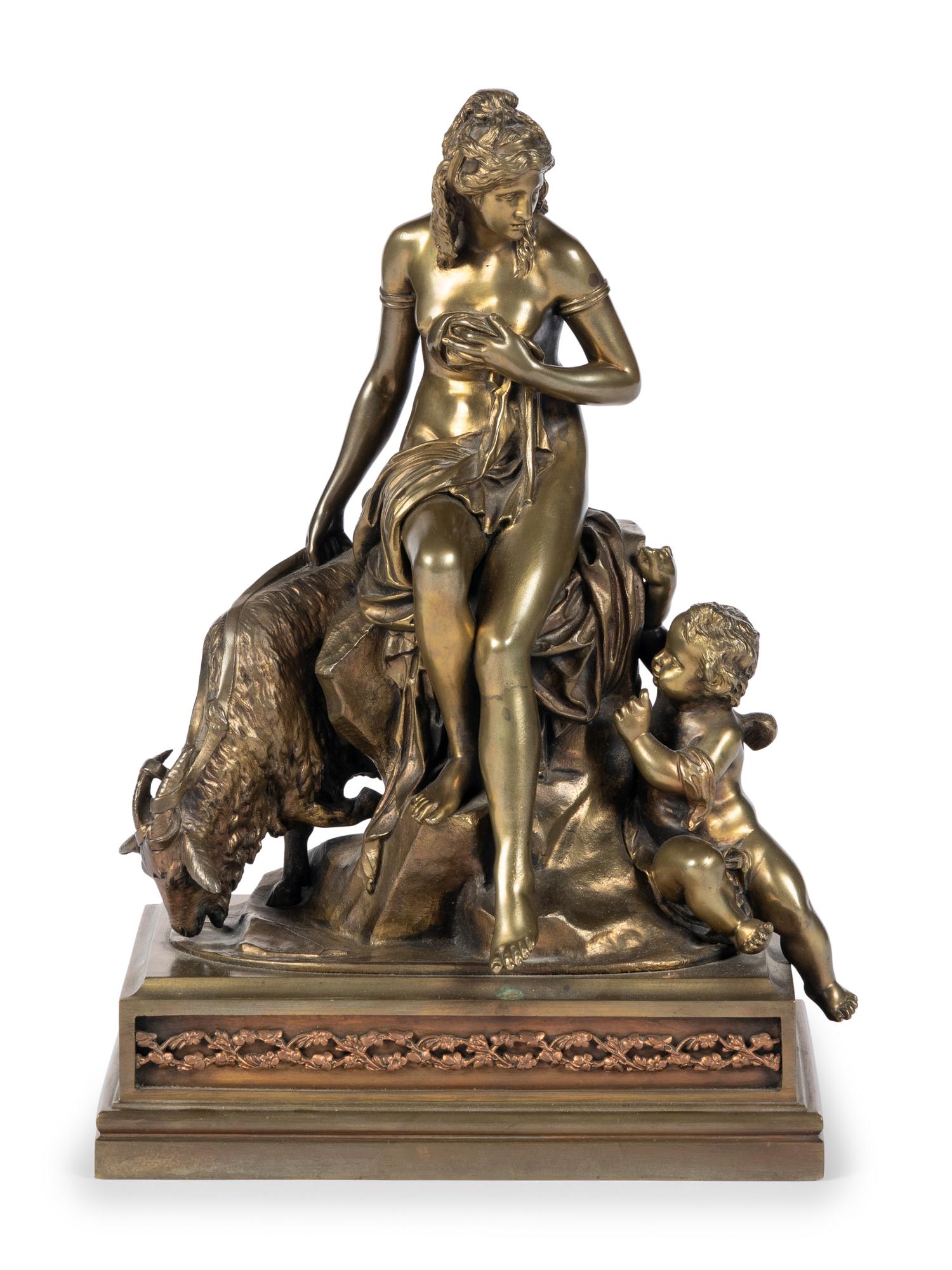 A Continental Bronze Figural Group