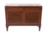 A Louis XVI Style Sideboard Height 33 1/4 x width 46 x depth 21 inches. — LATE 19TH CENTURY