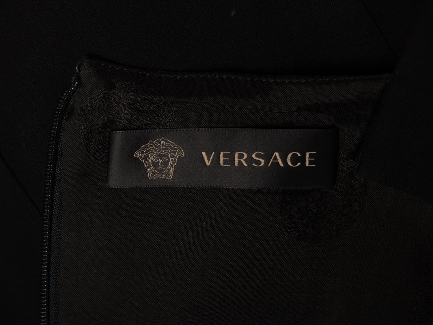 Versace, Black Belted Dress