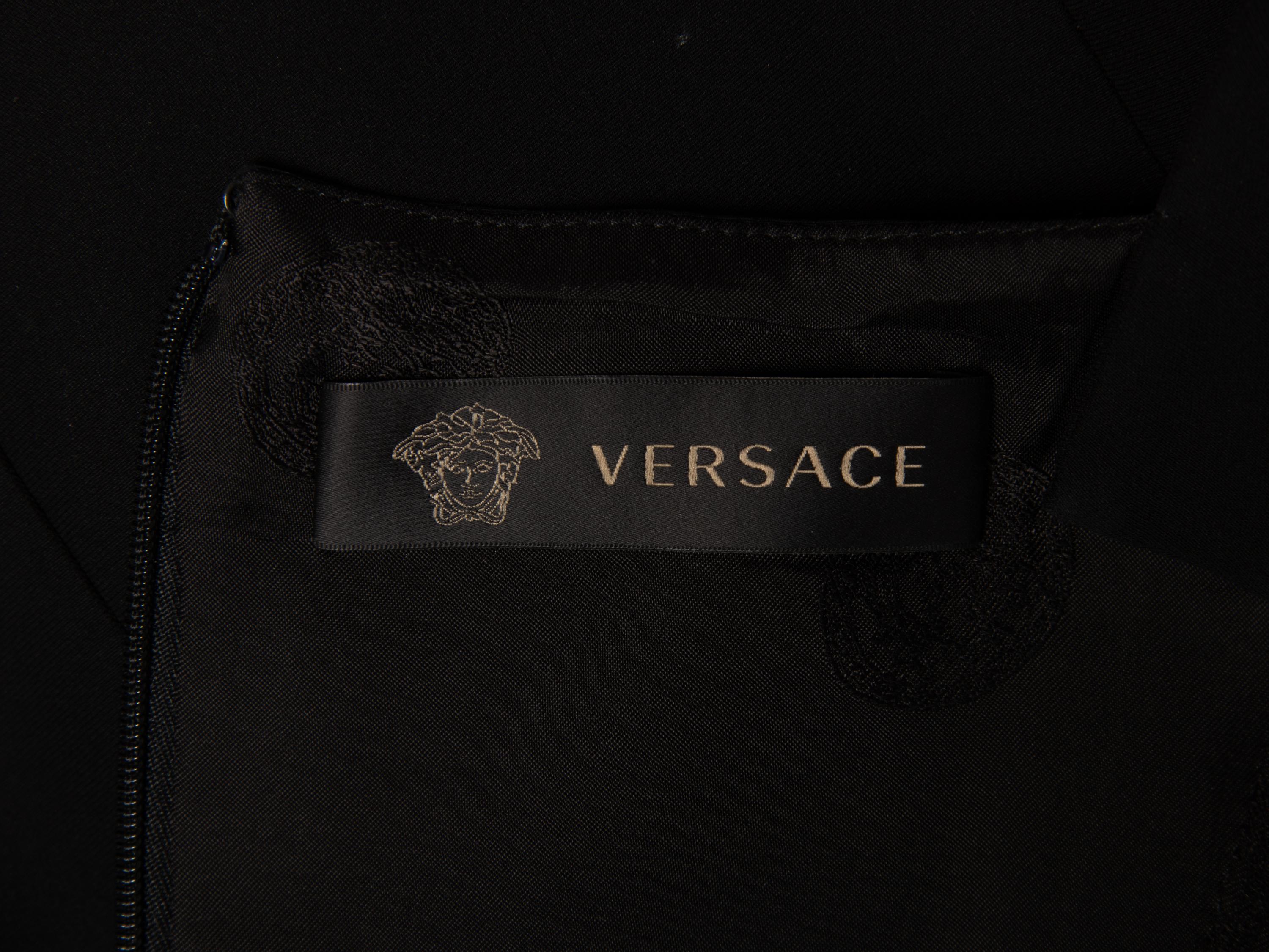 Versace, Black Belted Dress
