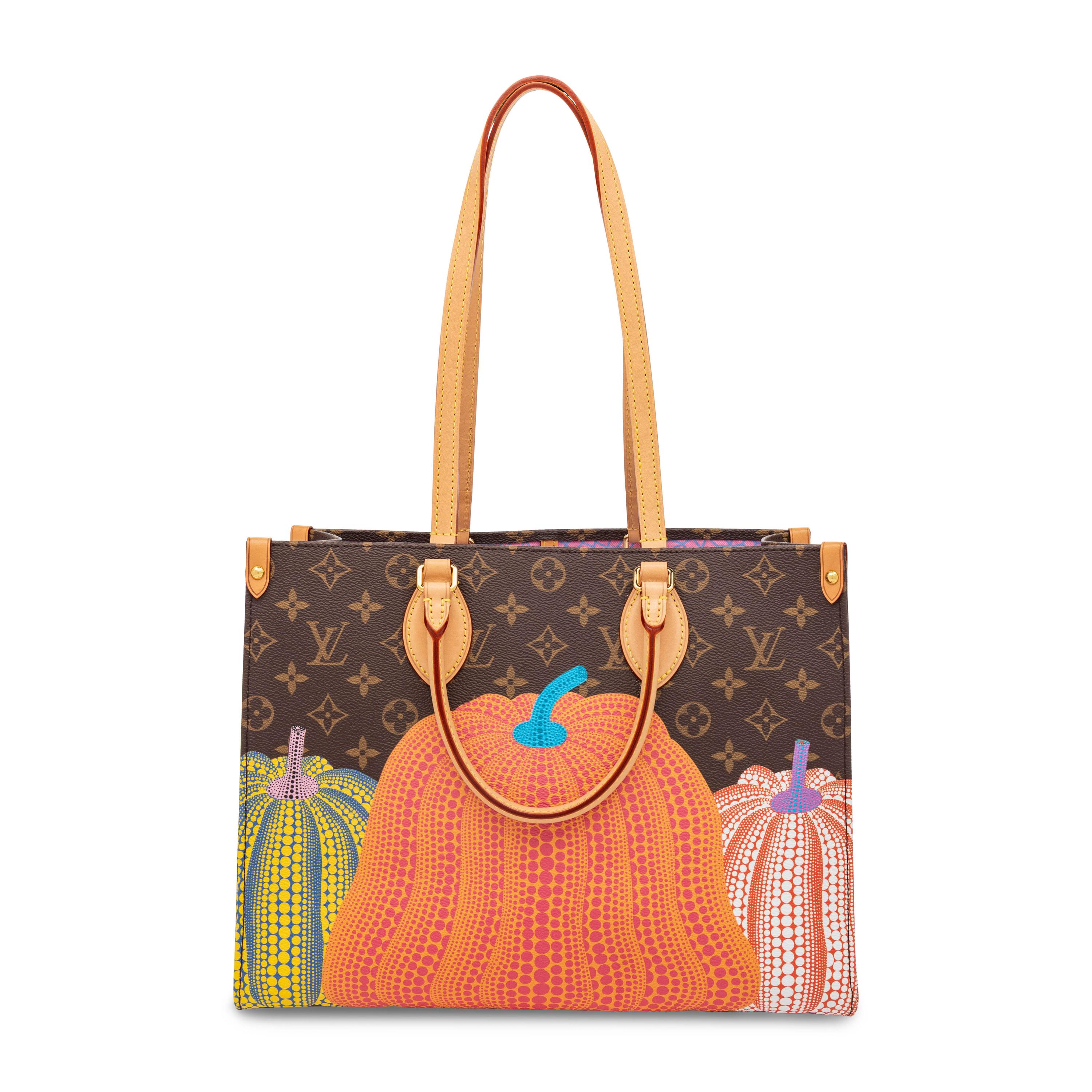 Louis Vuitton x Yayoi Kusama, Pumpkin-Print OnTheGo MM Tote