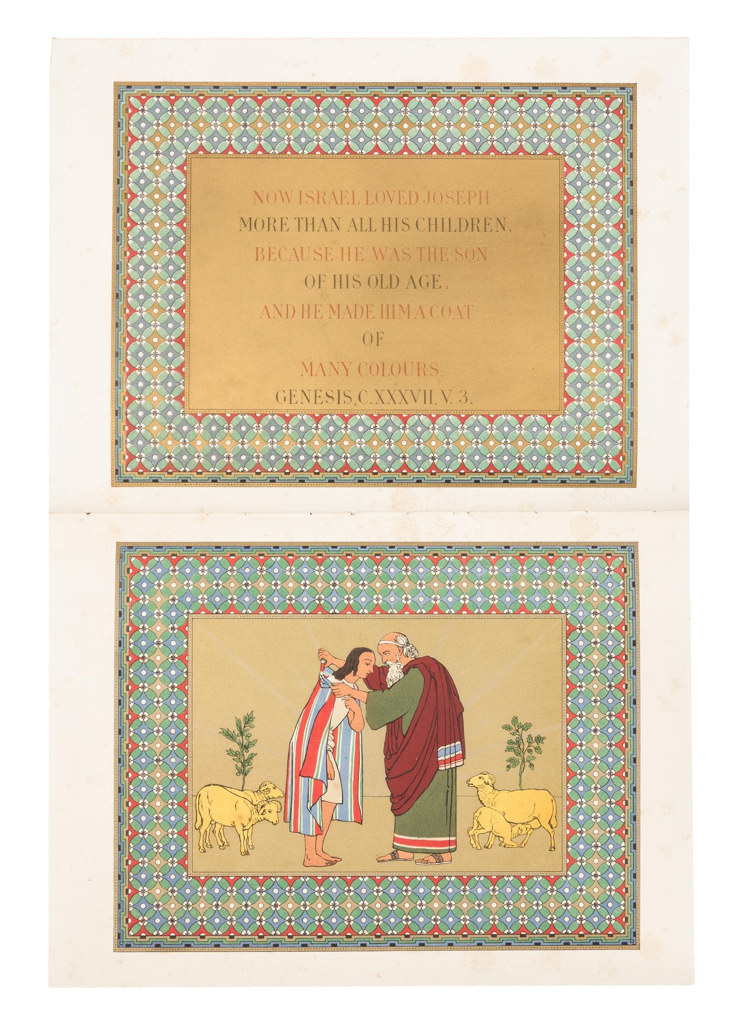JONES, Owen (1809-1874). Joseph and His Brethren. [With] Thomas Gray. An Elegy Wrote in a Country Church Yard. "Gray's Elegy."