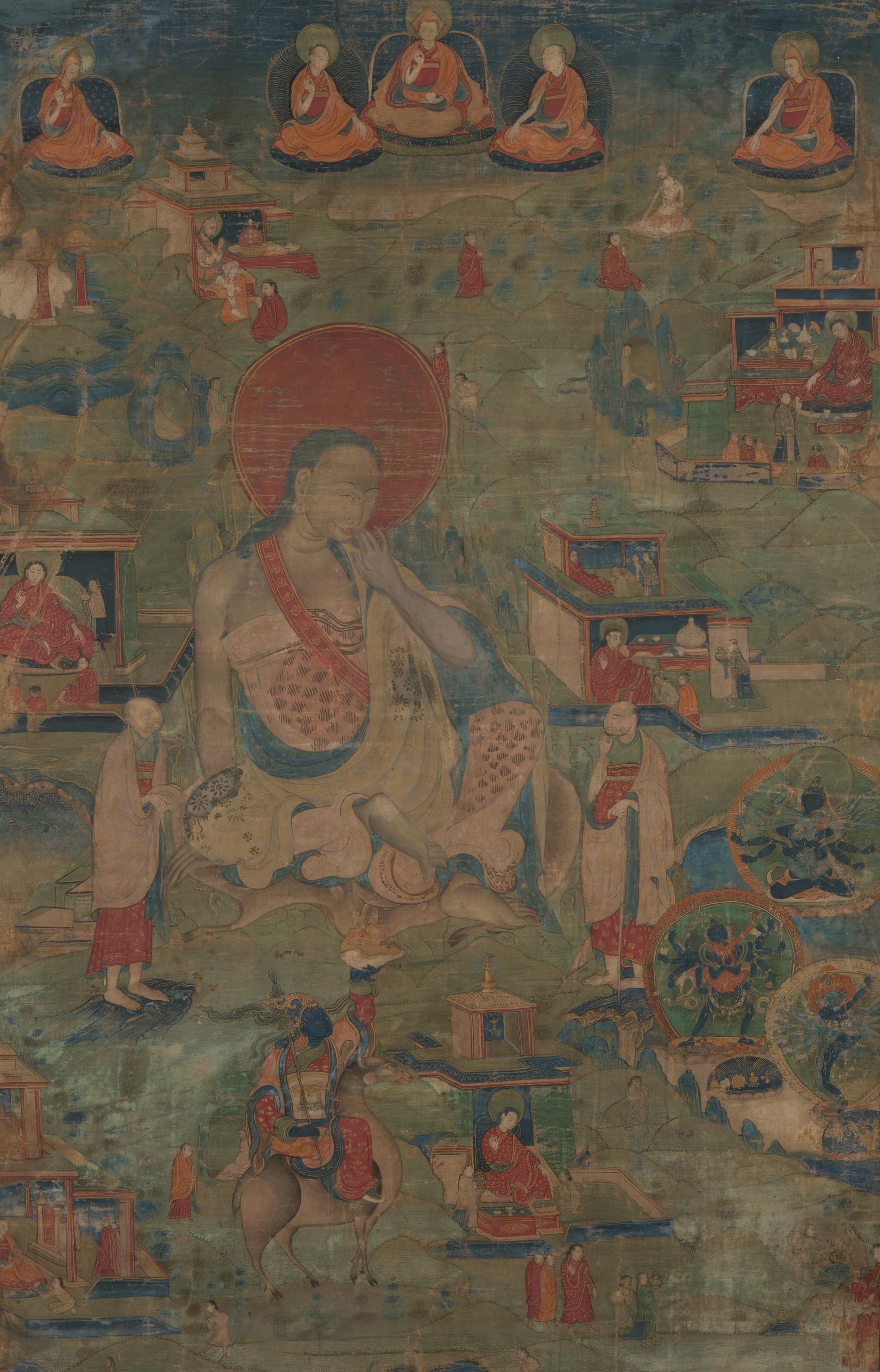 A Tibetan Thangka Depicting Saddha