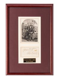 [CIVIL WAR] 3 items, incl. Benjamin Butler signature and works feat. Lincoln, Grant, & Washington.