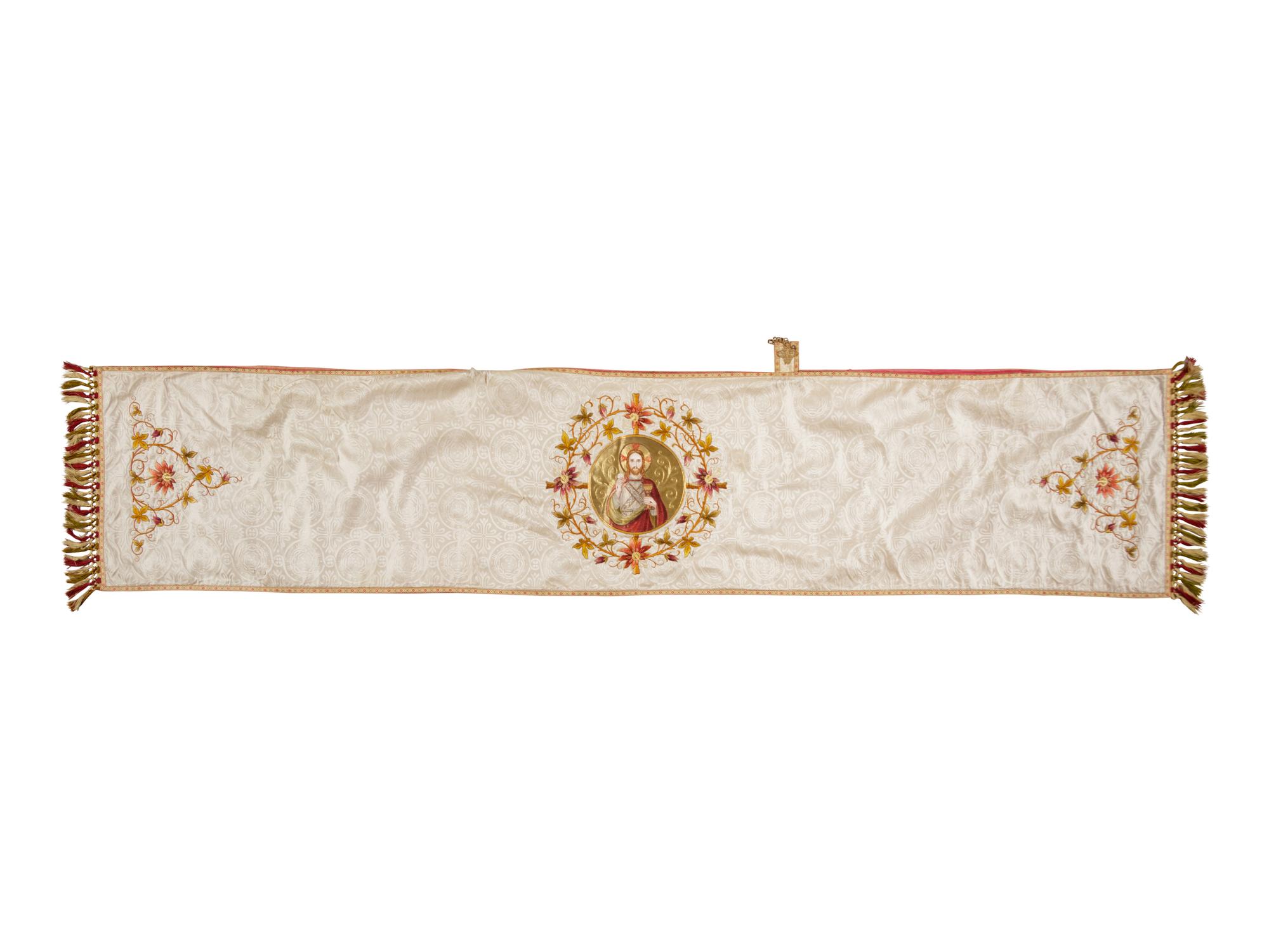 Three Embroidered Vestments and an Altar Cloth