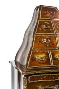 A Louis XV Style Gilt Bronze Mounted Vernis Martin Cabinet Height 69 x width 36 x depth 17 1/2 inches. — EARLY 20TH CENTURY