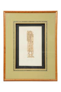 A Group of Four Framed Color Prints of Medievel Knights Taken from Brass Rubbings