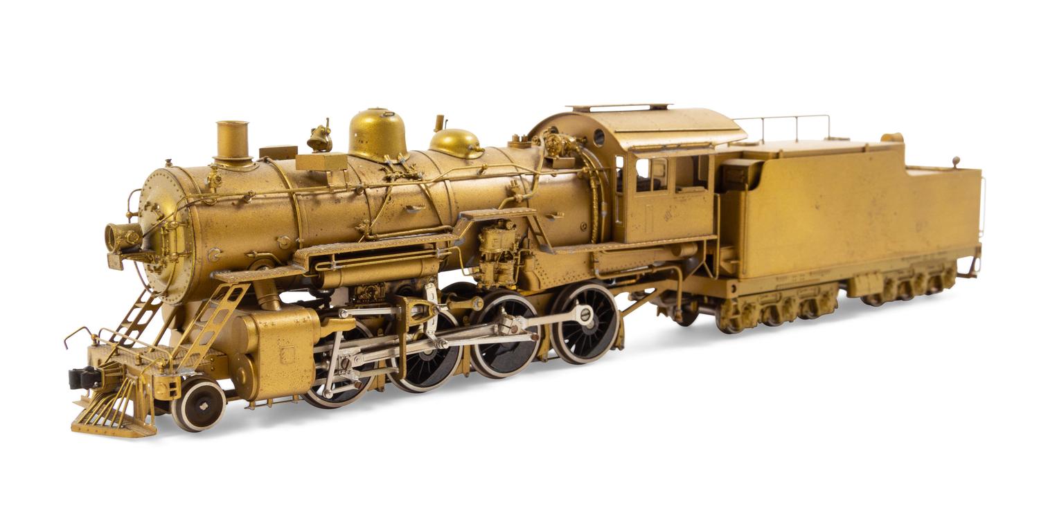 A Japanese Brass HO-Gauge 2-8-0 Locomotive and Tender