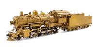 A Japanese Brass HO-Gauge 2-8-0 Locomotive and Tender