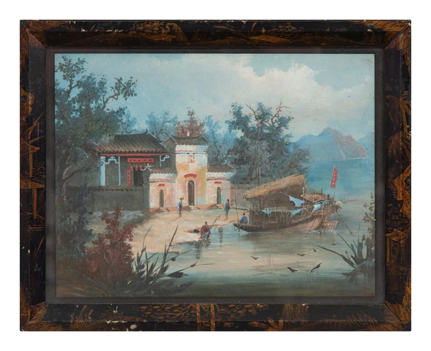 Fishermen in a Village