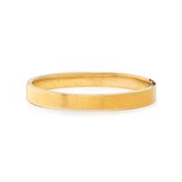 CULTURED PEARL, DIAMOND, AND YELLOW GOLD BANGLE BRACELET