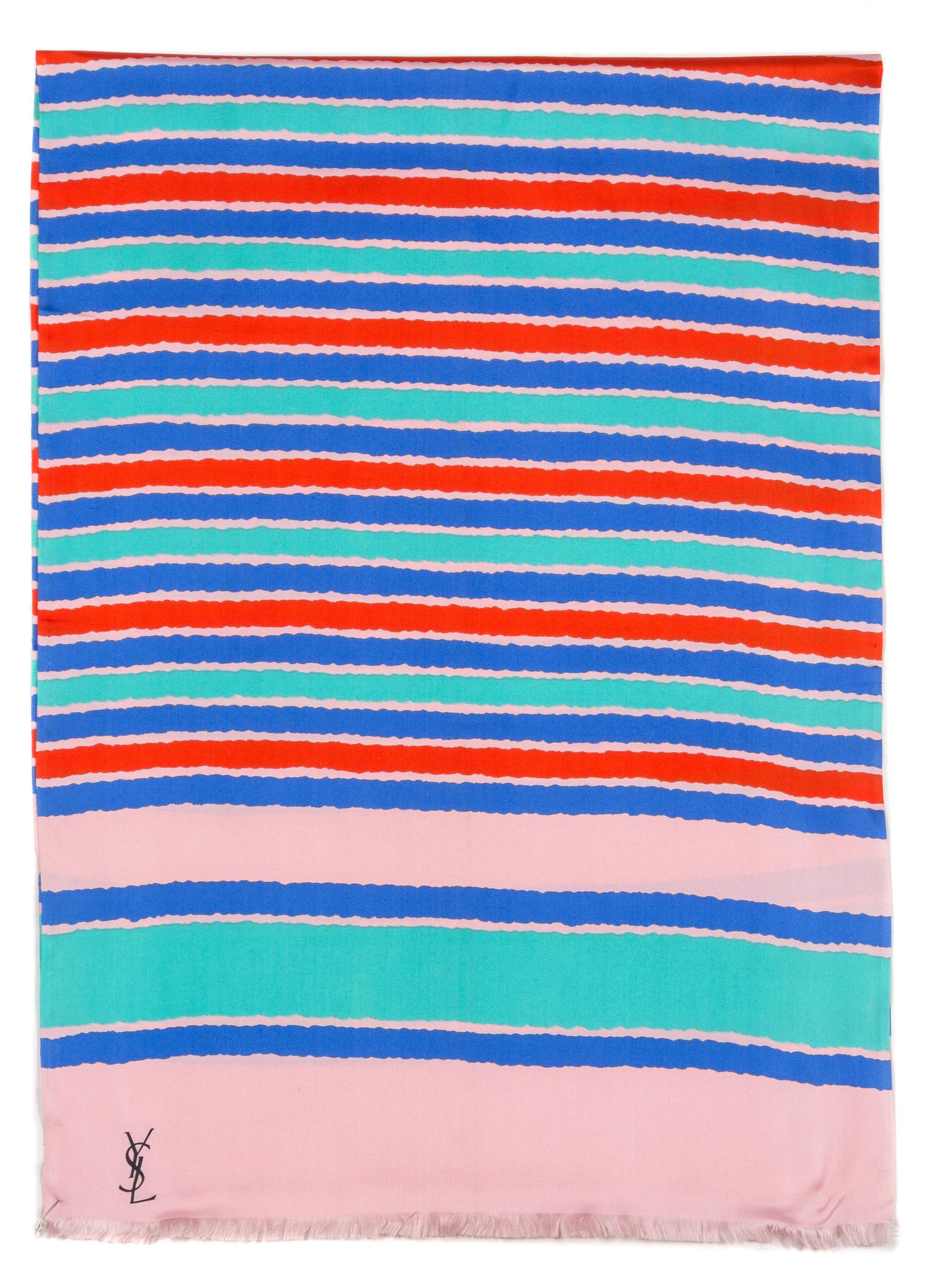 A Collection of Three Yves Saint Laurent Silk Scarves,