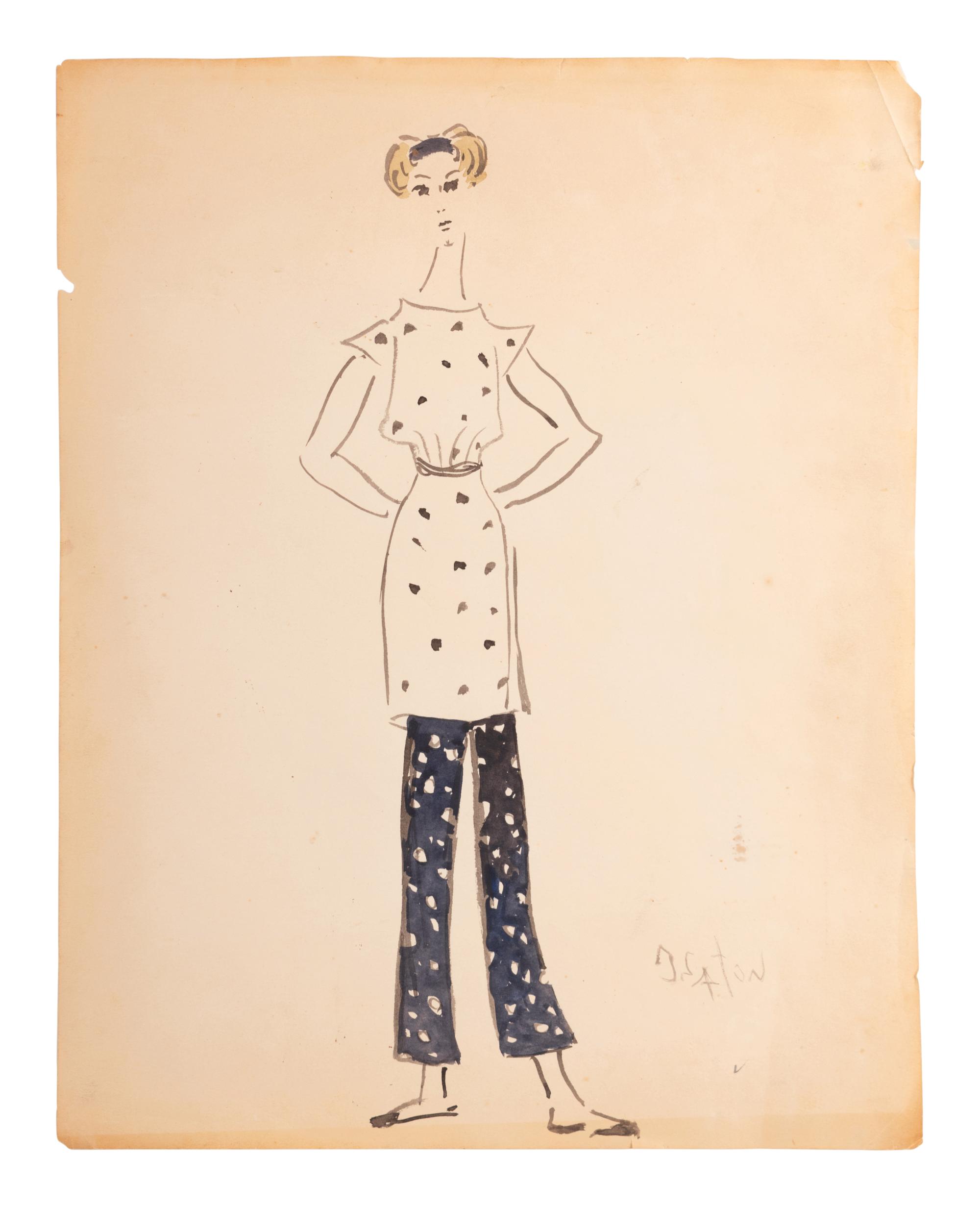Nine Cecil Beaton Illustrations, 1950s-60s