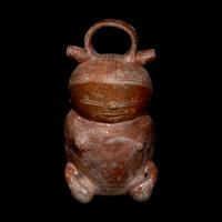 A Calima Redware Anthropomorphic Alcarraza