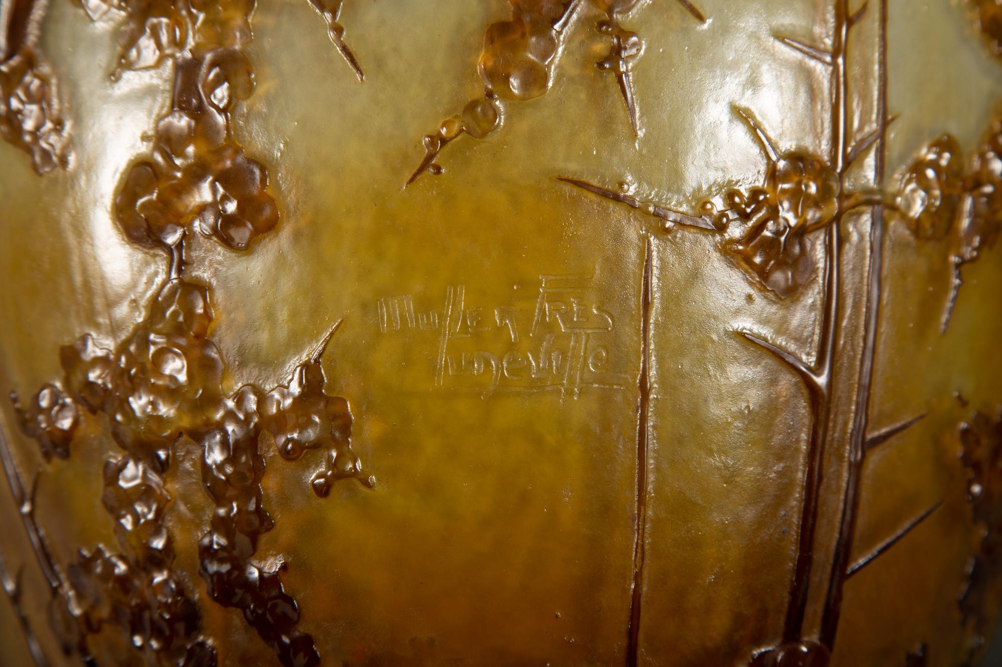 Gallé and Muller Frères Vases
