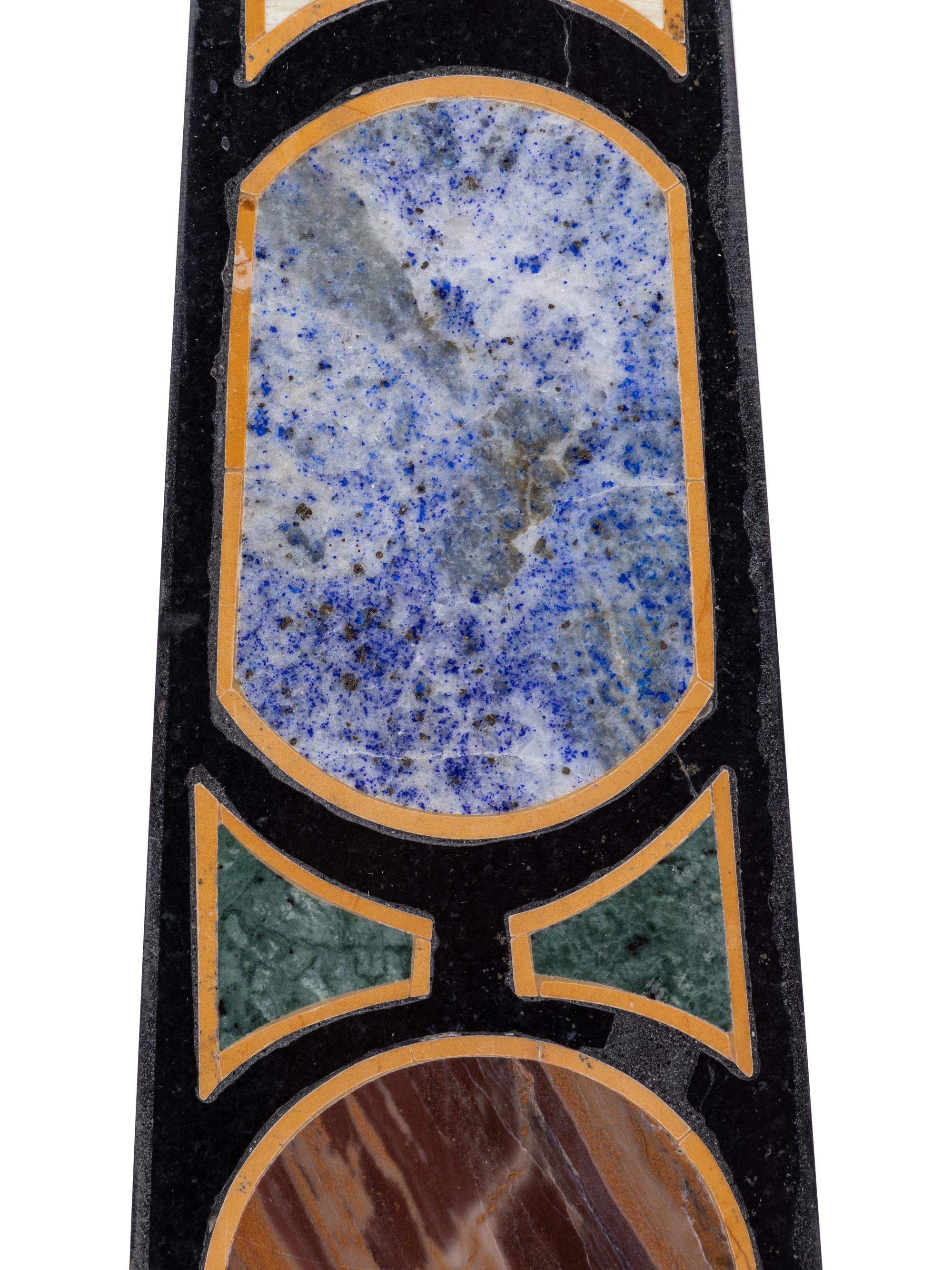 A Grand Tour Specimen Marble Obelisk