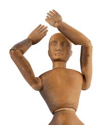 A Wooden Articulated Artist's Model