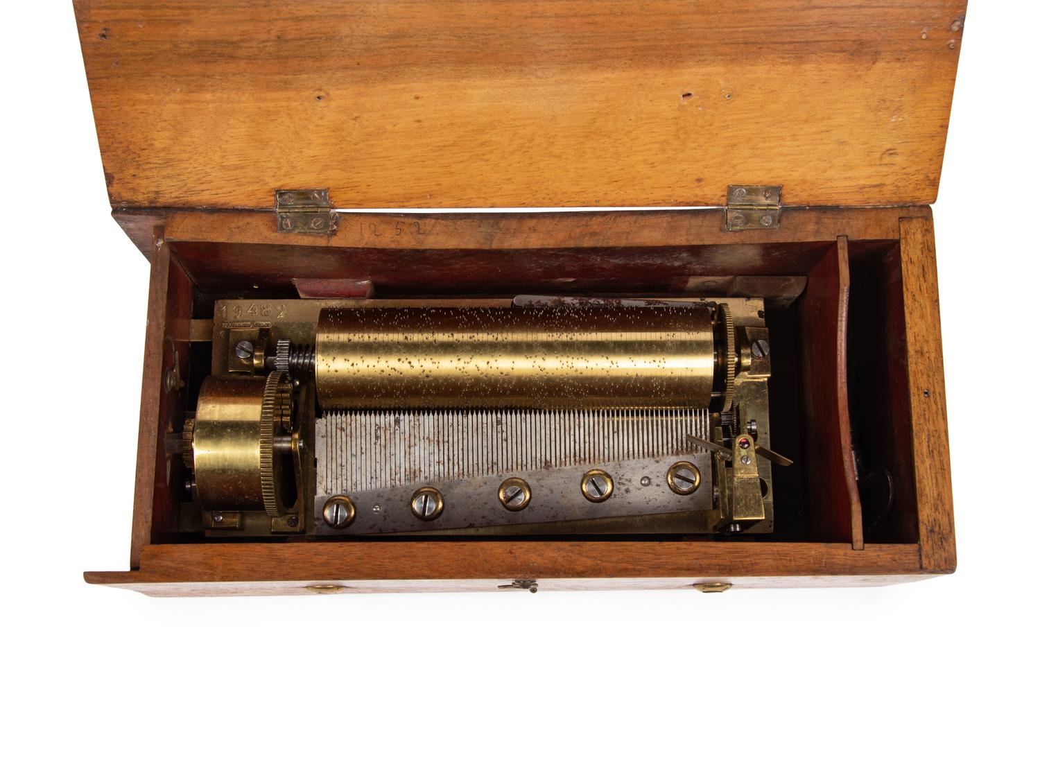 A Key Wind Four Air Musical Box by Ducommun Girod