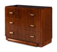 A Contemporary Walnut Chest of Drawers