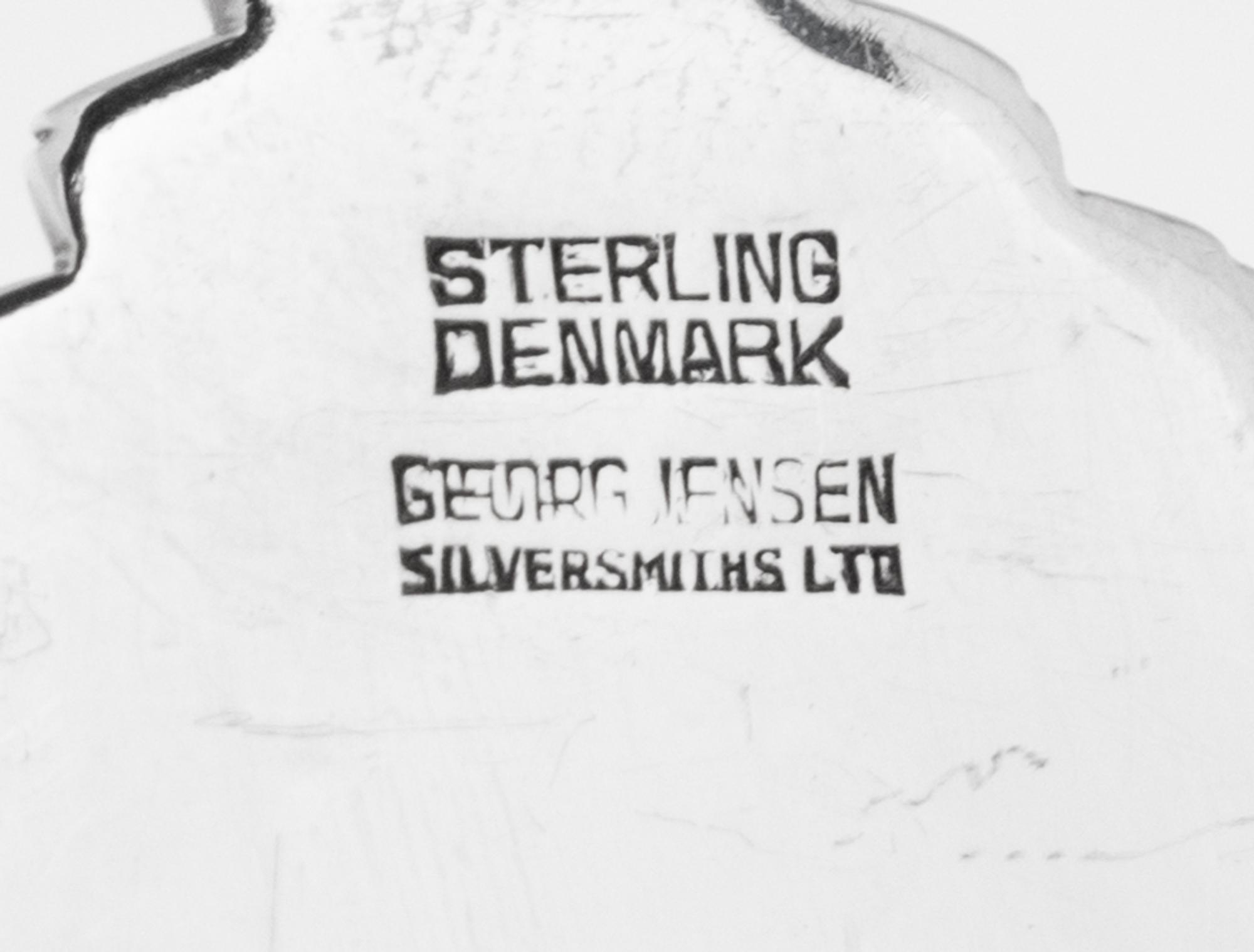 A Collection of Georg Jensen Acorn Silver Serving Articles