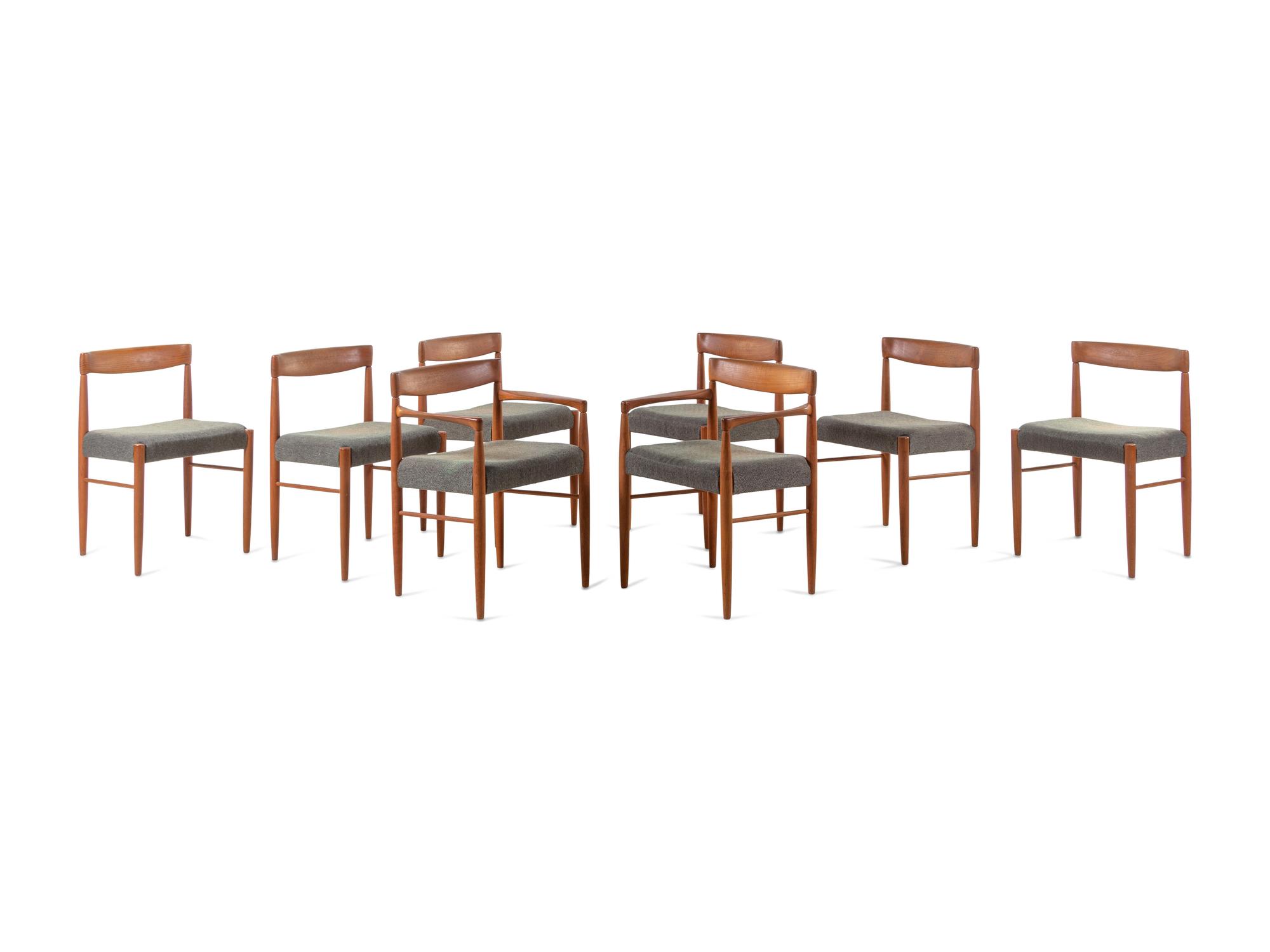 Set of Eight Dining Chairs Bramin, Denmark