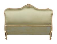 A Louis XV Style Painted and Parcel Gilt Queen Size Bed